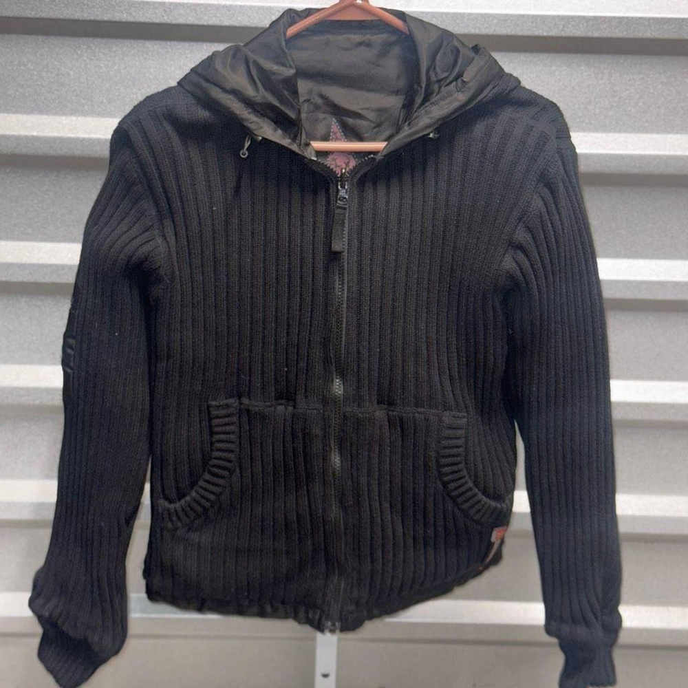 Harley Davidson Ribbed Sweater Jacket medium